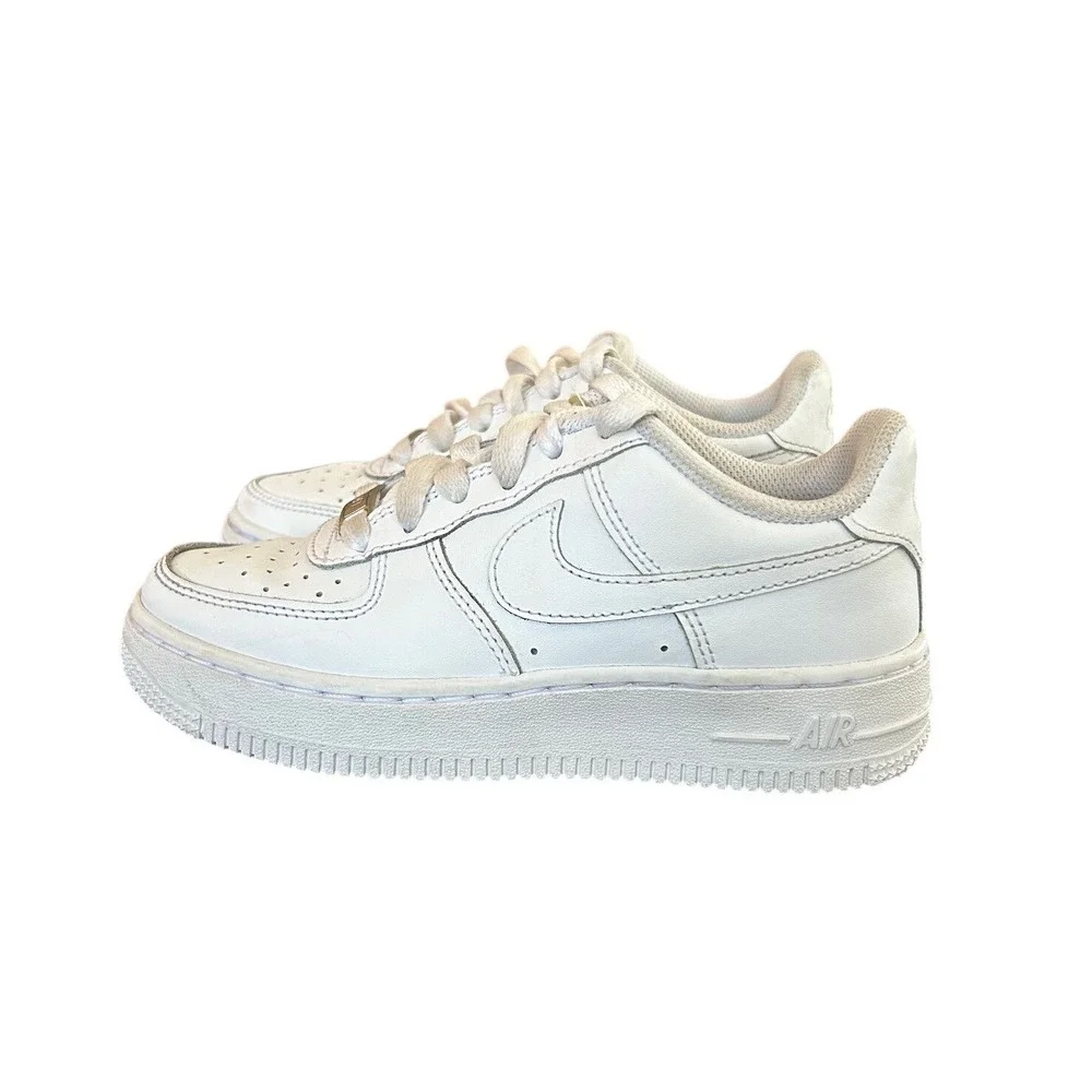 Nike Air Force‎ 1 Low Triple White Kids Sneakers FV5951-111 Size 1Y